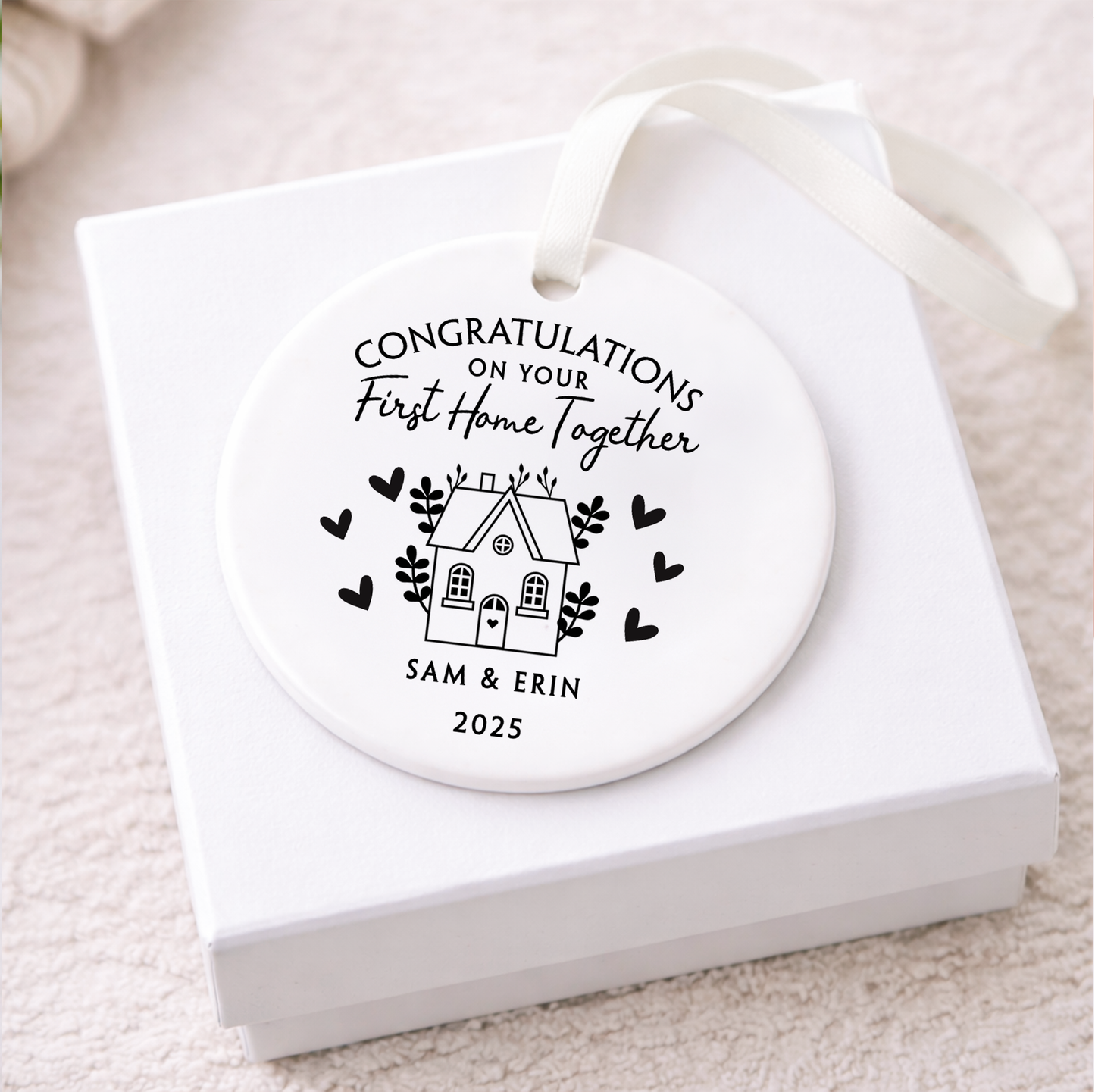 Personalised First Home Ornament
