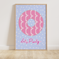 Let's Party Biscuit Print