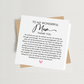 Wonderful Mum Poem Card
