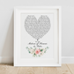Matron of Honour & Sister Heart Poem Print