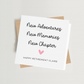 Personalised New Adventure, New Memories, New Chapter Retirement card