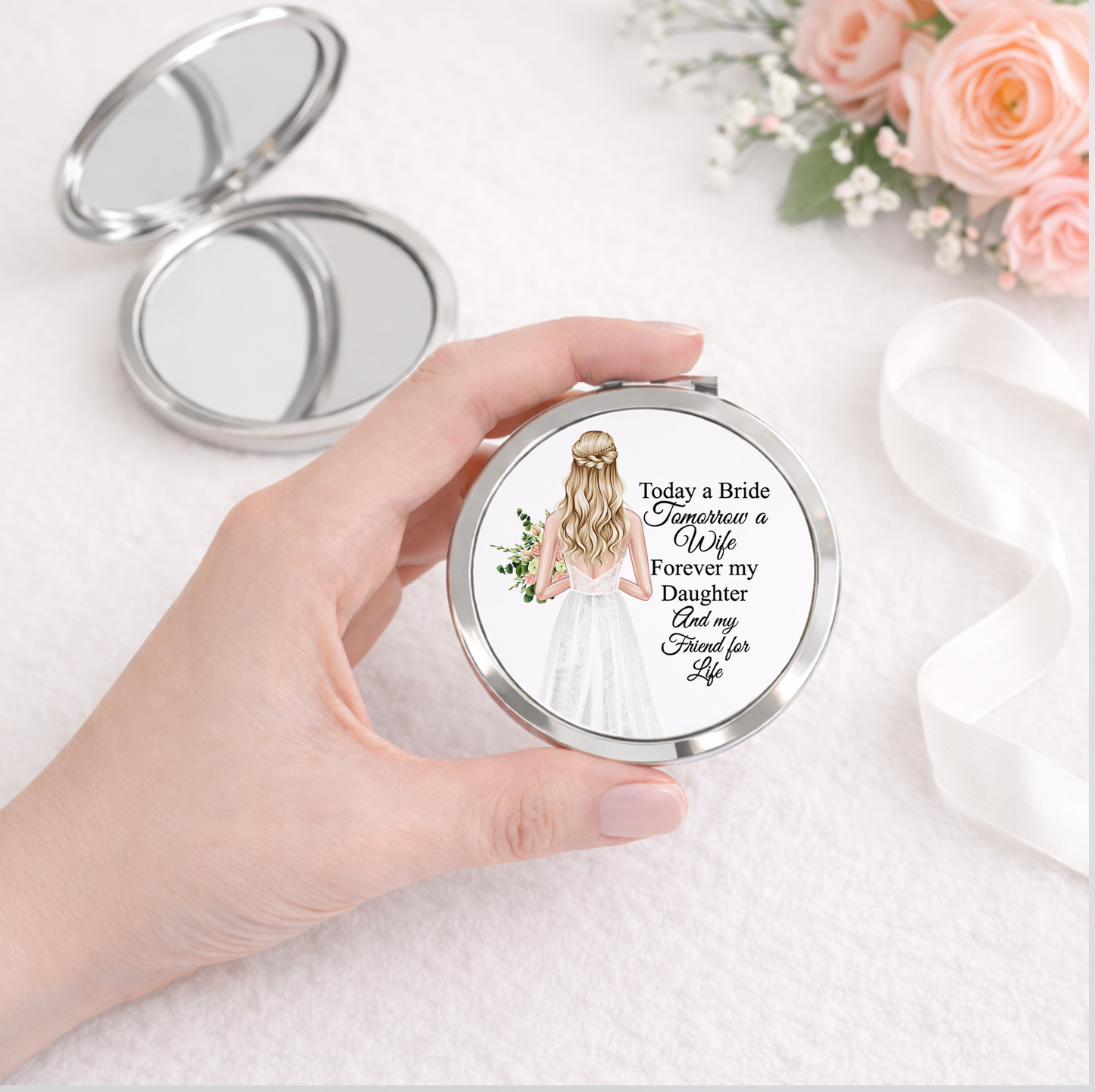 Today a Bride Daughter Wedding Mirror