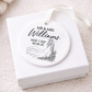 Personalised 'I do' Wedding Ornament