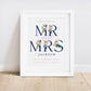 Mr & Mrs Wedding Print