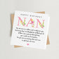 Nan Birthday Poem Card
