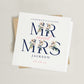 Personalised Mr & Mrs Wedding Card