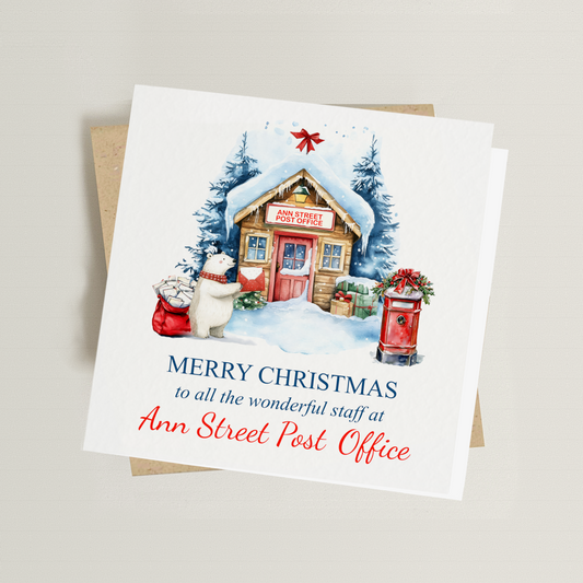 Personalised Post Office Christmas Card