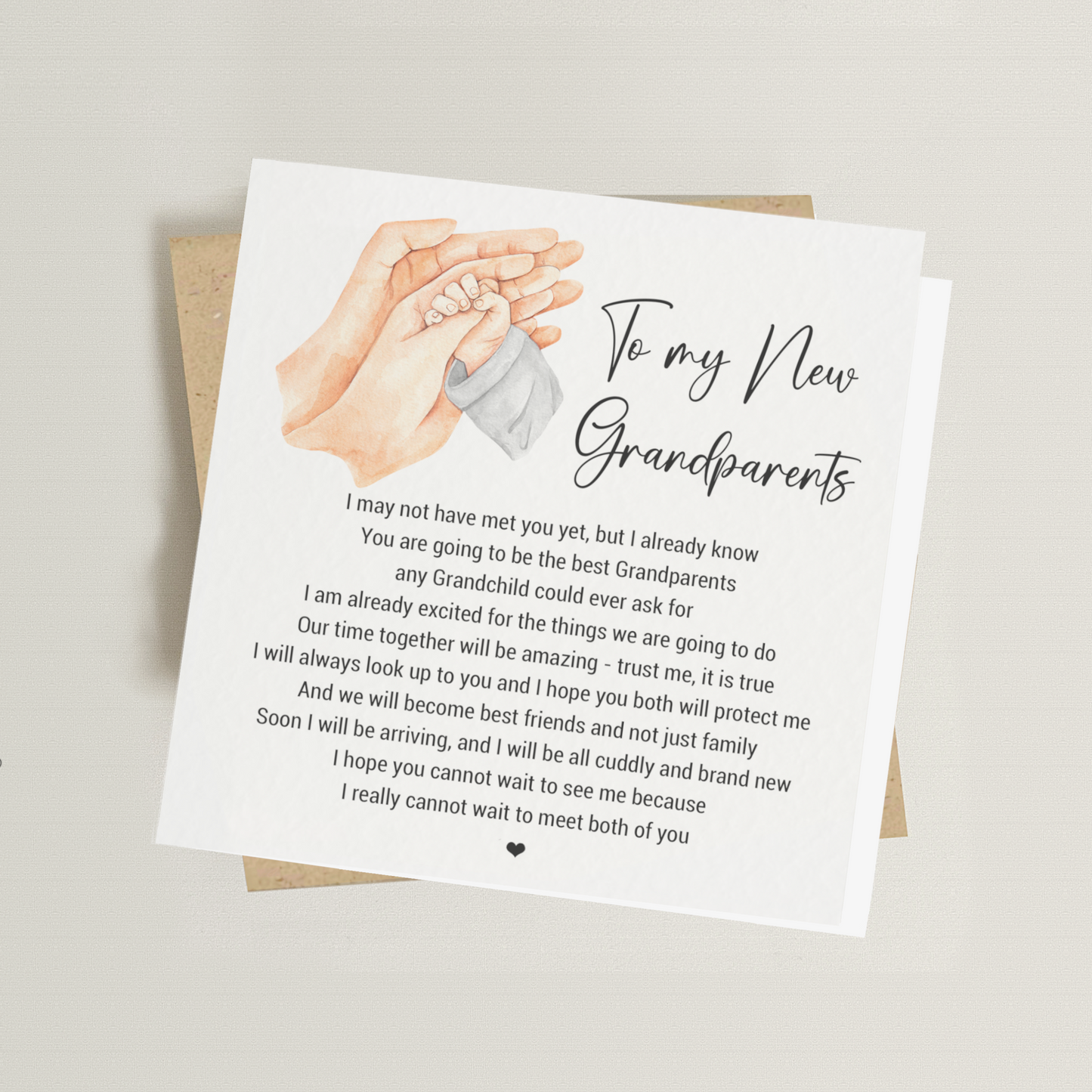 Grandparents to Be Greeting Card