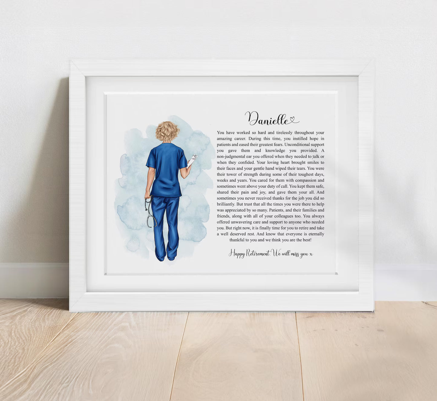 Retirement Nurse / Healthcare Poetry Print