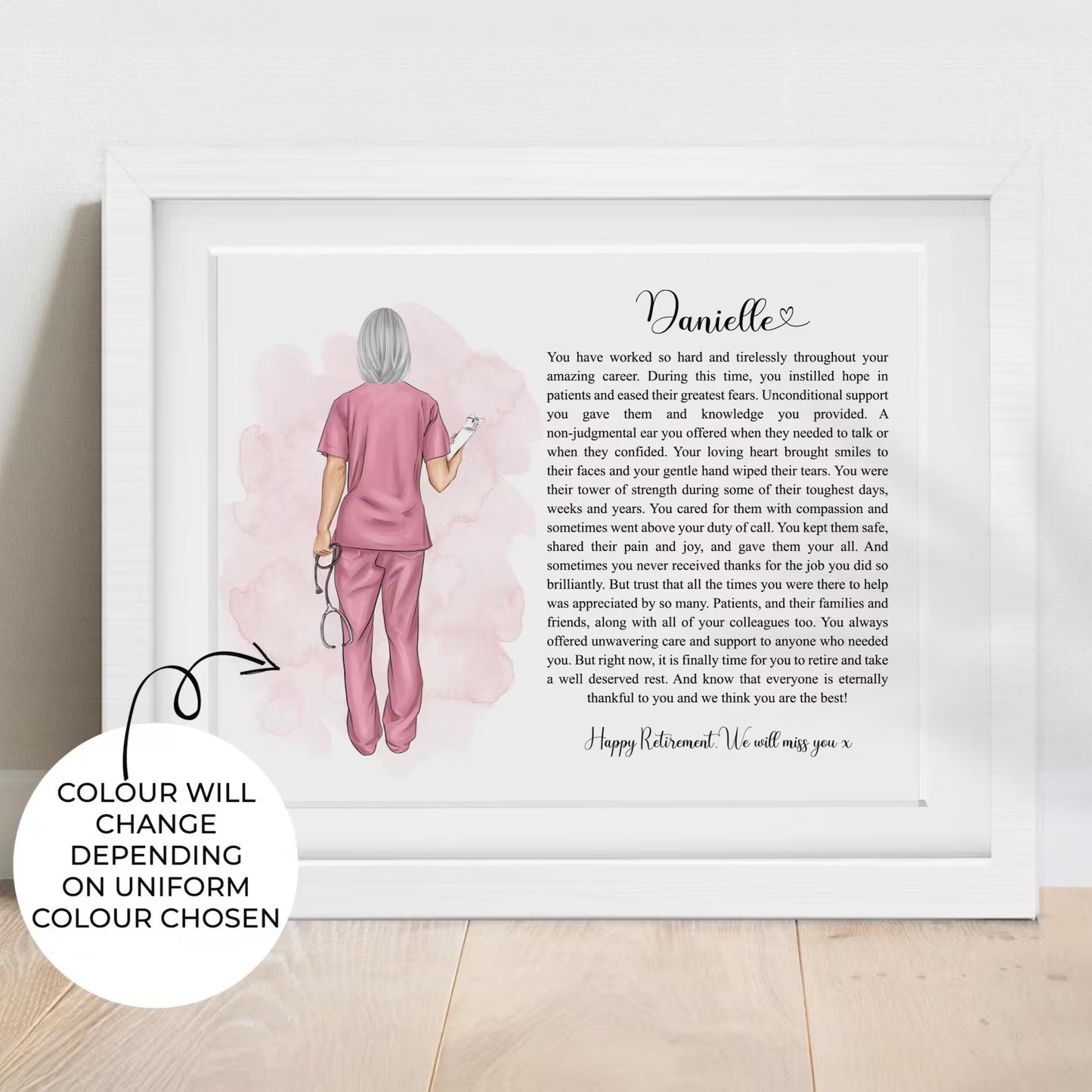 Retirement Nurse / Healthcare Poetry Print