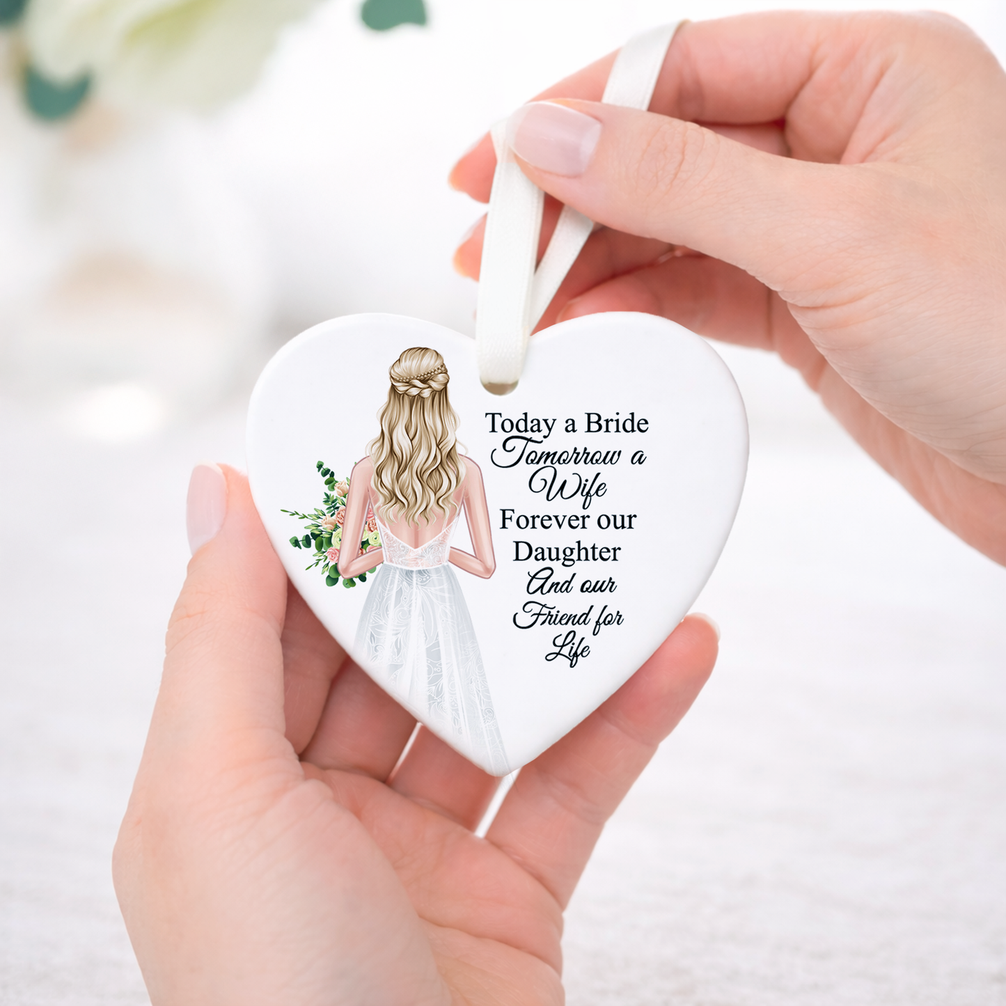 Today a Bride Daughter Wedding Ornament