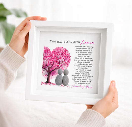 Daughter Pebble Art Frame