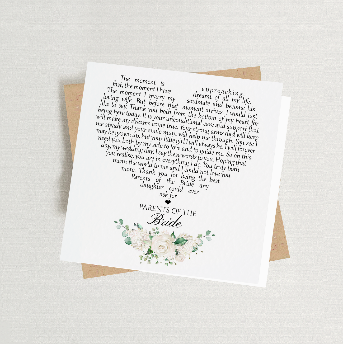 Parents of the Bride Card
