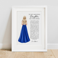 Daughter Prom Poem Print