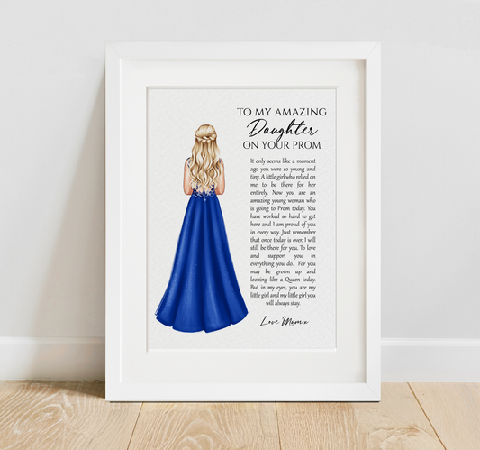 Daughter Prom Poem Print