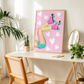 Retro Roller Skate Print