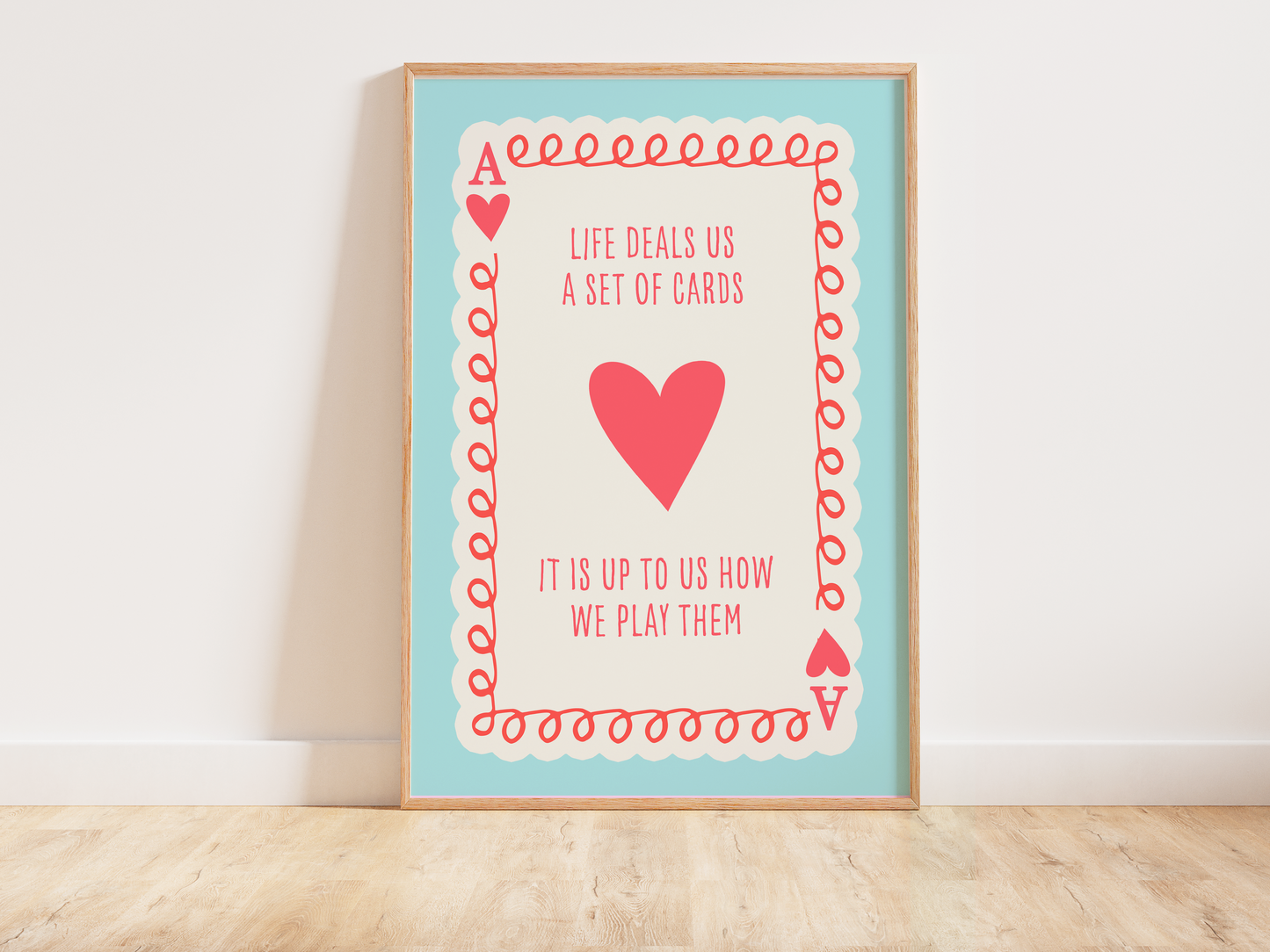 Life Deals You a Set of Cards Print