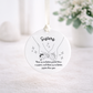 Heartfelt Sister Quote Ornament