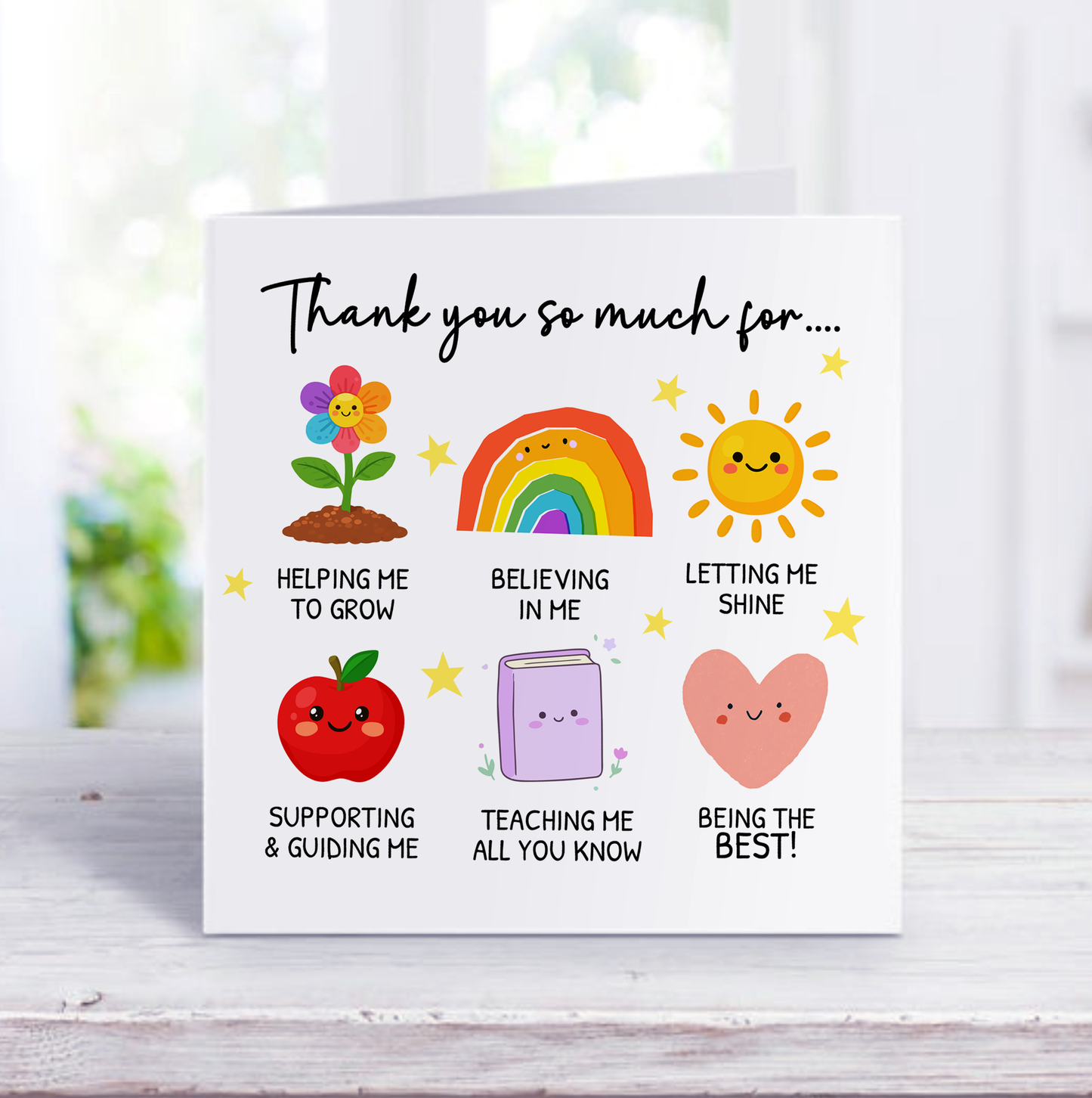 Thank You Card for Teacher