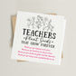 Teacher Thank You Poem Card