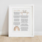 Funny Twin Poem Print